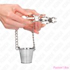 KINK - NIPPLE CLAMPS WITH A BUCKET SILVER