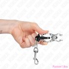 KINK - JAPANESE CLOVER NIPPLE CLAMPS WITH HOOKS SILVER