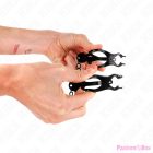 KINK - JAPANESE CLOVER NIPPLE CLAMPS WITH CHAIN BLACK 30 CM