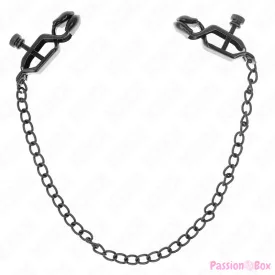 KINK - FLAT CHAIN NIPPLE CLAMPS BLACK 30 CM