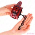 KINK - DARK RED WRIST CUFFS 23 X 5 CM