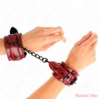 KINK - DARK RED WRIST CUFFS 23 X 5 CM