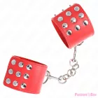 KINK - WRIST RESTRAINTS WITH SNAP FASTEN RED ADJUSTABLE 19-24 CM X 5.5 CM