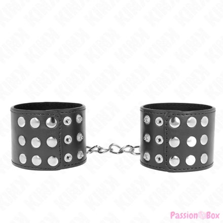 KINK - WRIST RESTRAINTS WITH SNAP FASTEN BLACK ADJUSTABLE 19-24 CM X 5.5 CM