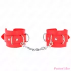 KINK - 3 D-RING WRIST RESTRAINTS ADJUSTABLE RED 17.5-25 CM X 6 CM