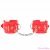 KINK - 3 D-RING WRIST RESTRAINTS ADJUSTABLE RED 17.5-25 CM X 6 CM