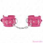 KINK - 3 D-RING WRIST RESTRAINTS ADJUSTABLE PINK 17.5-25 CM X 6 CM