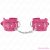 KINK - 3 D-RING WRIST RESTRAINTS ADJUSTABLE PINK 17.5-25 CM X 6 CM