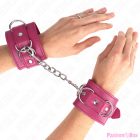 KINK - 3 D-RING WRIST RESTRAINTS ADJUSTABLE PINK 17.5-25 CM X 6 CM