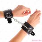 KINK - WRIST RESTRAINTS BLACK WITH RED LINING ADJUSTABLE 20-28 CM X 5.5 CM