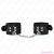 KINK - NYLON WRIST RESTRAINTS BLACK WITH LEATHER BELT BLACK ADJUSTABLE 19-29 CM X 5.1 CM