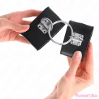 KINK - FIXED WRIST RESTRAINTS WITH RING AND PADLOCK CLOSURE BLACK ADJUSTABLE 16-23 CM X 5.5 CM