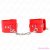 KINK - WRIST RESTRAINTS WITH PADLOCK CLOSURE RED ADJUSTABLE 16-23 CM X 5.5 CM