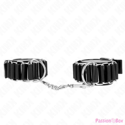 KINK - HINGE-LIKE THIN WRIST RESTRAINTS BLACK ADJUSTRABLE 16-22 CM X 3.5 CM