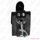 KINK - LOCKABLE DUNGEON WRIST RESTRAINTS BLACK ADJUSTABLE 21-28 CM X 5.5 CM