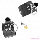 KINK - O-RING LOCKED WRIST RESTRAINTS BLACK ADJUSTABLE 20-28 CM X 5.5 CM