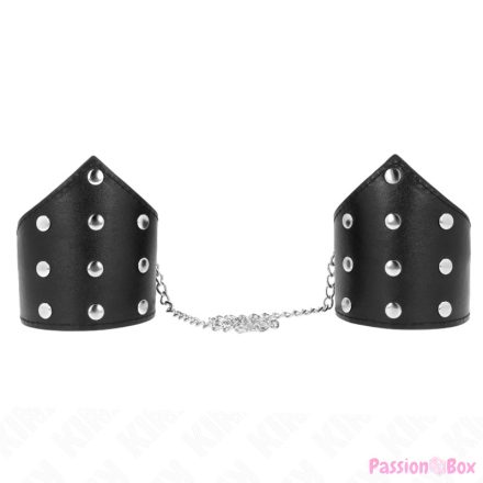 KINK - BLACK POINT STYLE WRISTBANDS WITH CHAIN ADJUSTABLE 17-23 CM X 8.5 CM