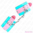 KINK - CUTE WRIST RESTRAINTS BLUE / PINK ADJUSTABLE 16-28 CM X 5 CM