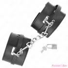KINK - DELUXE LOCKING WRIST RESTRAINTS BLACK ADJUSTABLE 14.5-21 CM X 6 CM
