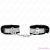 KINK - THIN WRIST RESTRAINTS BLACK / SILVER 30 X 4 CM