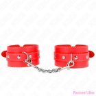 KINK - THIN WRIST RESTRAINTS RED ADJUSTABLE 21-33 CM