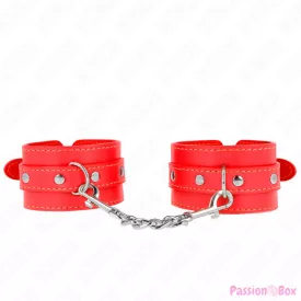 KINK - THIN WRIST RESTRAINTS RED ADJUSTABLE 21-33 CM
