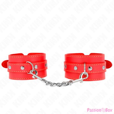 KINK - THIN WRIST RESTRAINTS RED ADJUSTABLE 21-33 CM