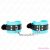 KINK - HOOK WRIST RESTRAINTS BLUE FUR LINED ADJUSTABLE 20-28 CM X 5.5 CM
