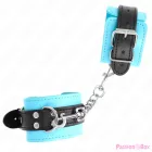 KINK - HOOK WRIST RESTRAINTS BLUE FUR LINED ADJUSTABLE 20-28 CM X 5.5 CM