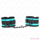 KINK - HOOK AND LOOP NYLON BIND WRIST RESTRAINTS BLACK-BLUE ADJUSTABLE 18-32 CM X 5 CM