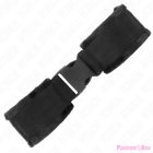 KINK - NYLON BIND HOOK&LOOP WRIST RESTRAINTS RED-BLACK MODEL 1 AJDUSTABLE 25-35 CM X 6 CM