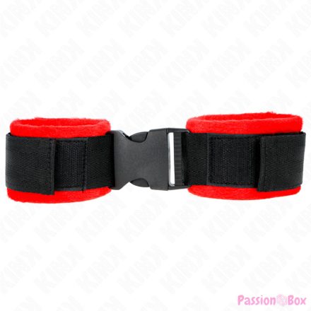 KINK - NYLON BIND HOOK&LOOP WRIST RESTRAINTS BLACK MODEL 1 AJDUSTABLE 25-35 CM X 6 CM