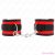 KINK - NYLON BIND HOOK&LOOP WRIST RESTRAINTS RED-BLACK MODEL 2 ADJUSTABLE 18-35 CM X 6 CM
