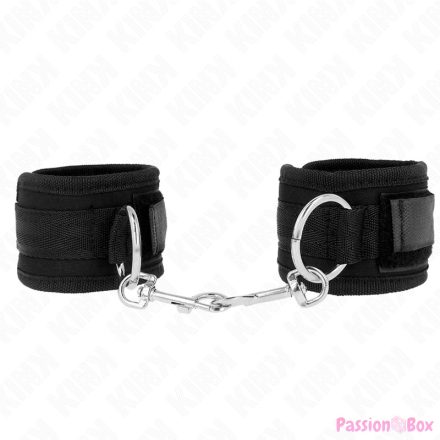 KINK - WRIST RESTRAINTS BLACK ADJUSTABLE 18-35 CM X 6 CM