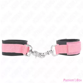   KINK - ADJUSTABLE NEOPRENE WRIST RESTRAINTS PINK ADJUSTABLE 22-34 CM