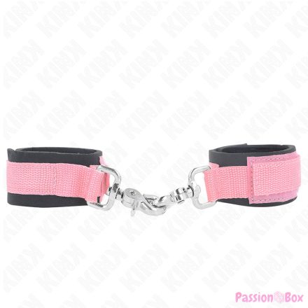 KINK - ADJUSTABLE NEOPRENE WRIST RESTRAINTS PINK ADJUSTABLE 22-34 CM