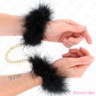 KINK - FEATHER HAND CUFFS WITH GOLD CHAIN MODEL 0