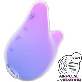   SATISFYER - MERMAID VIBES STIMULATOR & VIBRATOR VIOLET AND PINK