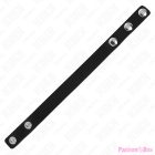 KINK - LEATHER PENIS RING WITH PRESSURE CLOSURE 21.5 X 1.5 CM