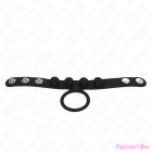 KINK - LEATHER PENIS RING 3.5 CM WITH PRESSURE CLOSURE 23 X 2 CM