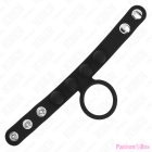 KINK - LEATHER PENIS RING 3.5 CM WITH PRESSURE CLOSURE 23 X 2 CM