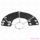 KINK - PENIS RING 4 CM CHAIN 7 CM METAL WITH LEATHER BELT