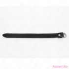 KINK - LEATHER PENIS RING WITH PRESSURE CLOSURE 22 X 2 CM