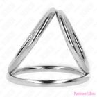 KINK - TRIPLE CHROME METAL PENIS RING 3.2 CM TO 4.5 CM