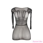 SUBBLIME - 951931 SHORT FISHNET DRESS WITH BARE BACK ONE SIZE