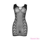 SUBBLIME - 952167 SHORT ELASTIC FISHNET DRESS BLACK ONE SIZE