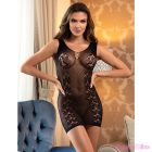 SUBBLIME - 952167 SHORT ELASTIC FISHNET DRESS BLACK ONE SIZE