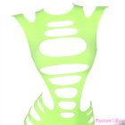 SUBBLIME - 952280 GREEN LONG SLEEVE ELASTIC FISHNET DRESS ONE SIZE