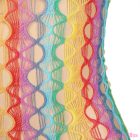 SUBBLIME - 952365 RAINBOW BARE SHOULDER FISHNET DRESS ONE SIZE