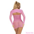 SUBBLIME - 952471 PINK FISHNET DRESS ONE SIZE